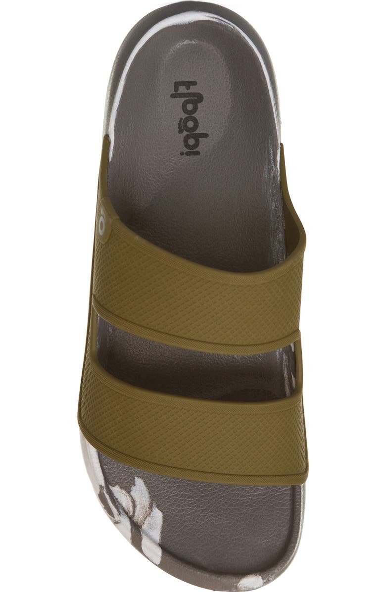 FLOOPI Charles Double Strap Slide Sandal, Alternate, color, Green