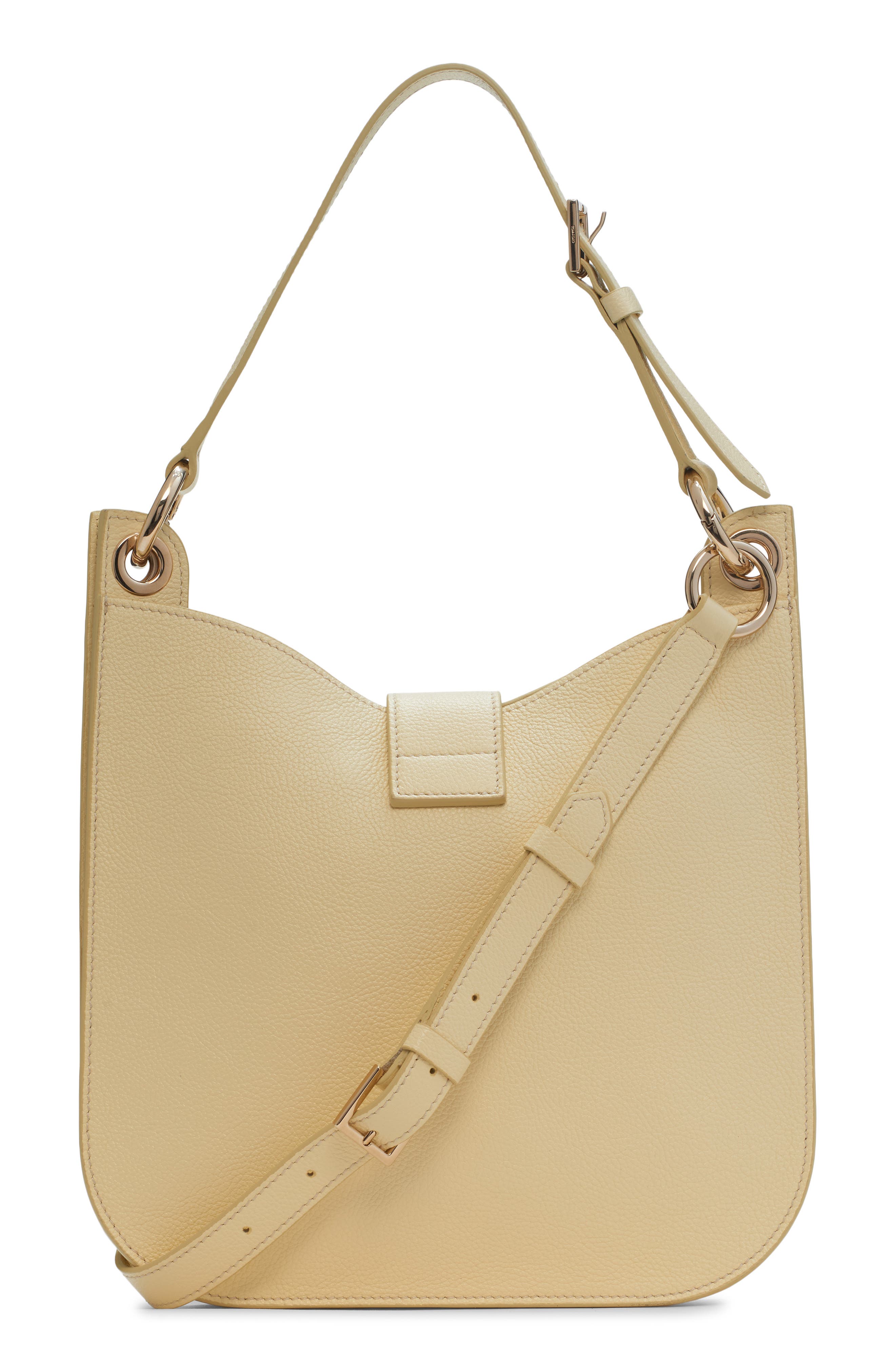 TOM FORD Small Tara Leather Top Handle Bag, Alternate, color, Double Cream