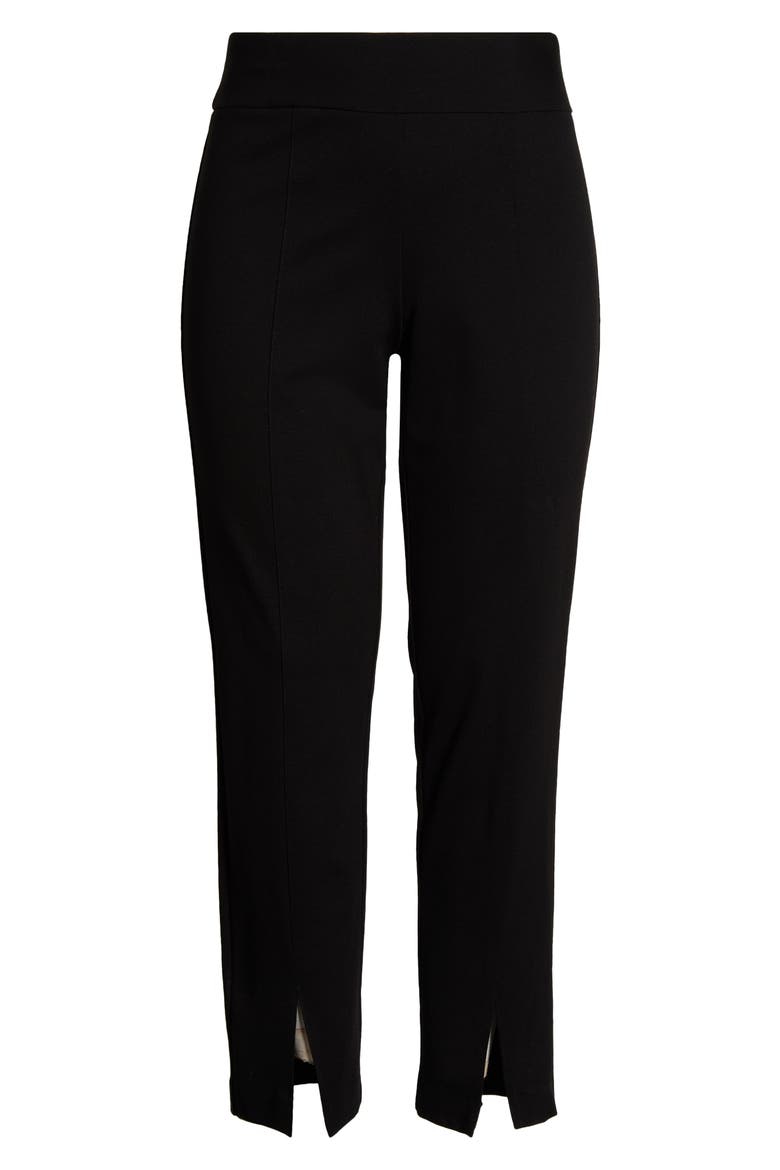 Slit Cuff Pull-On Pants, Alternate, color, ANNE BLACK