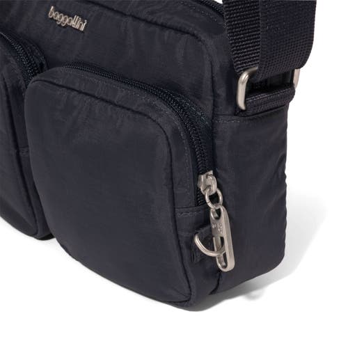 Baggallini Securtex Anti-theft Treasure Crossbody Bag In Blue