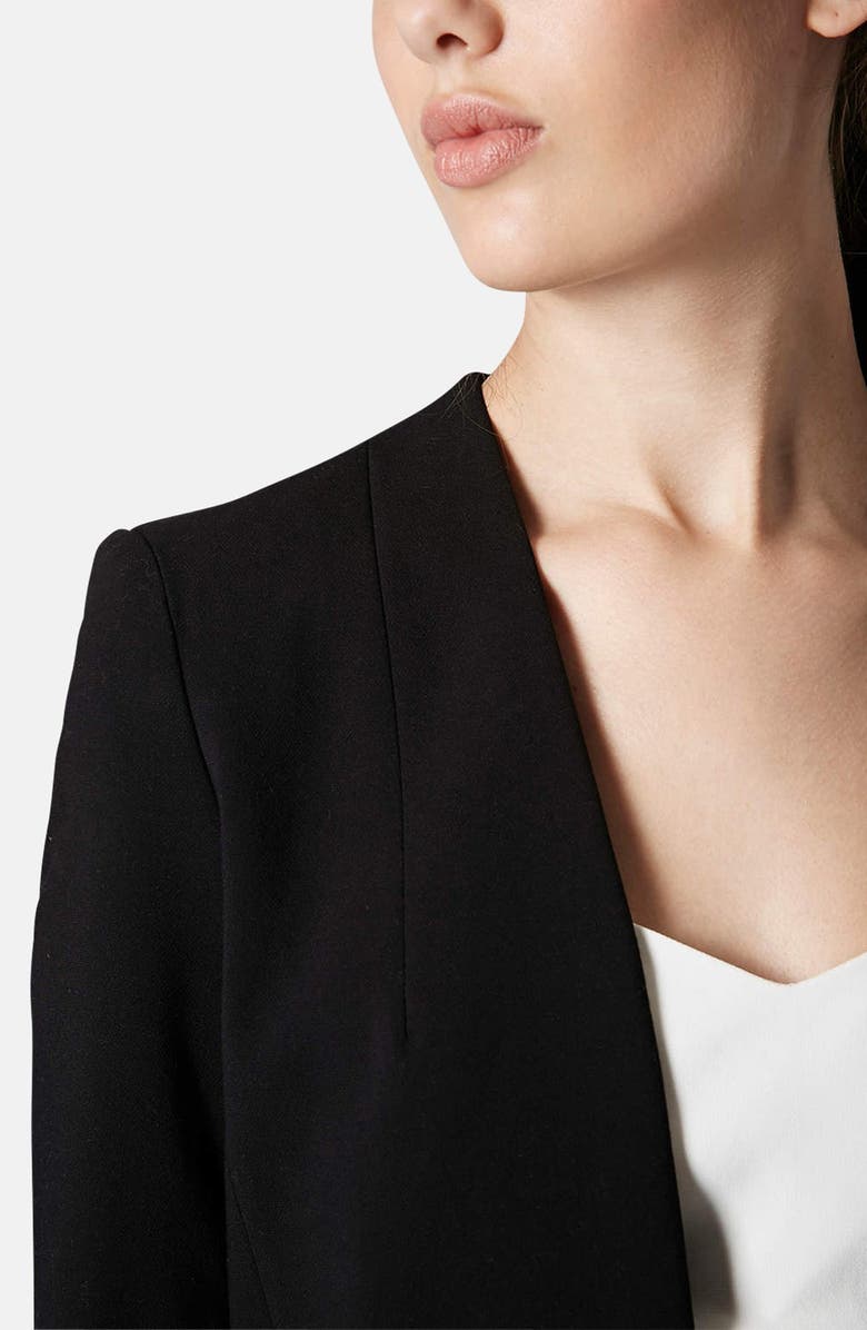 Topshop Open Front Blazer, Alternate, color,