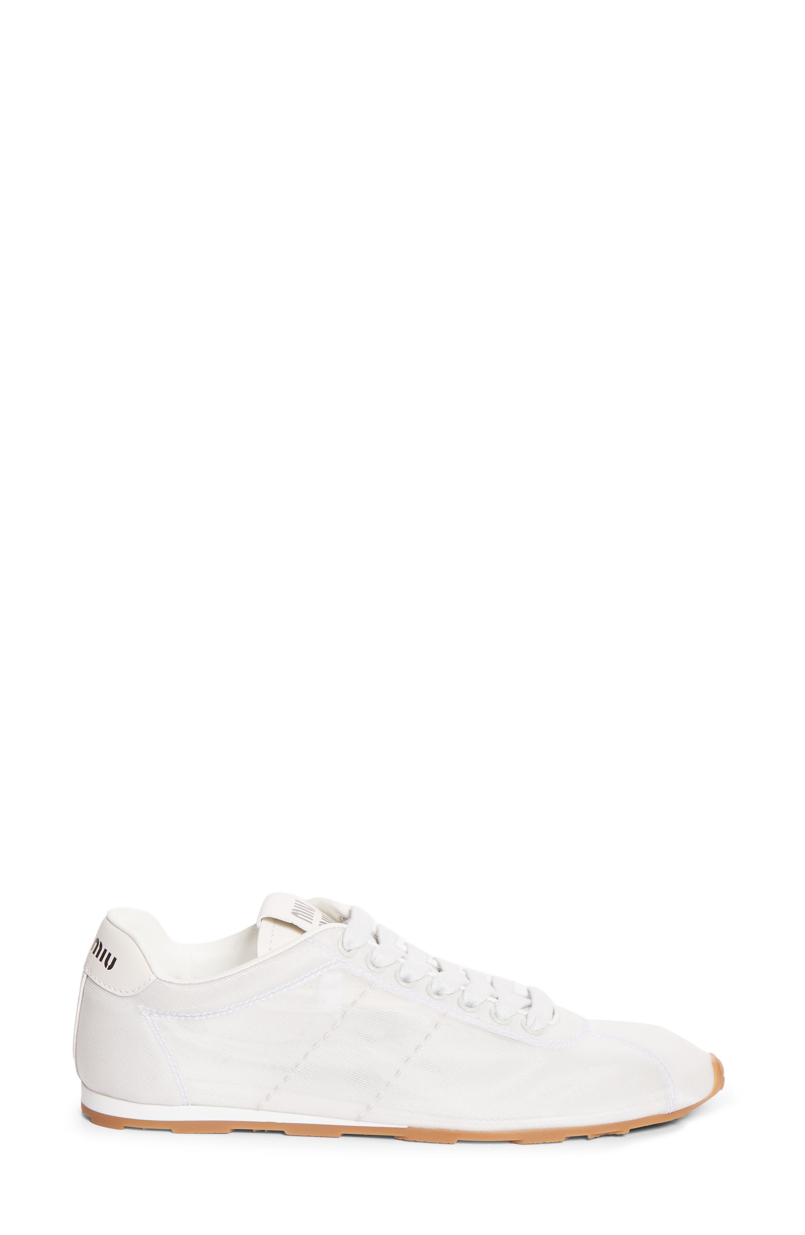 Plume Mesh Sneaker, Alternate, color, BIANCO