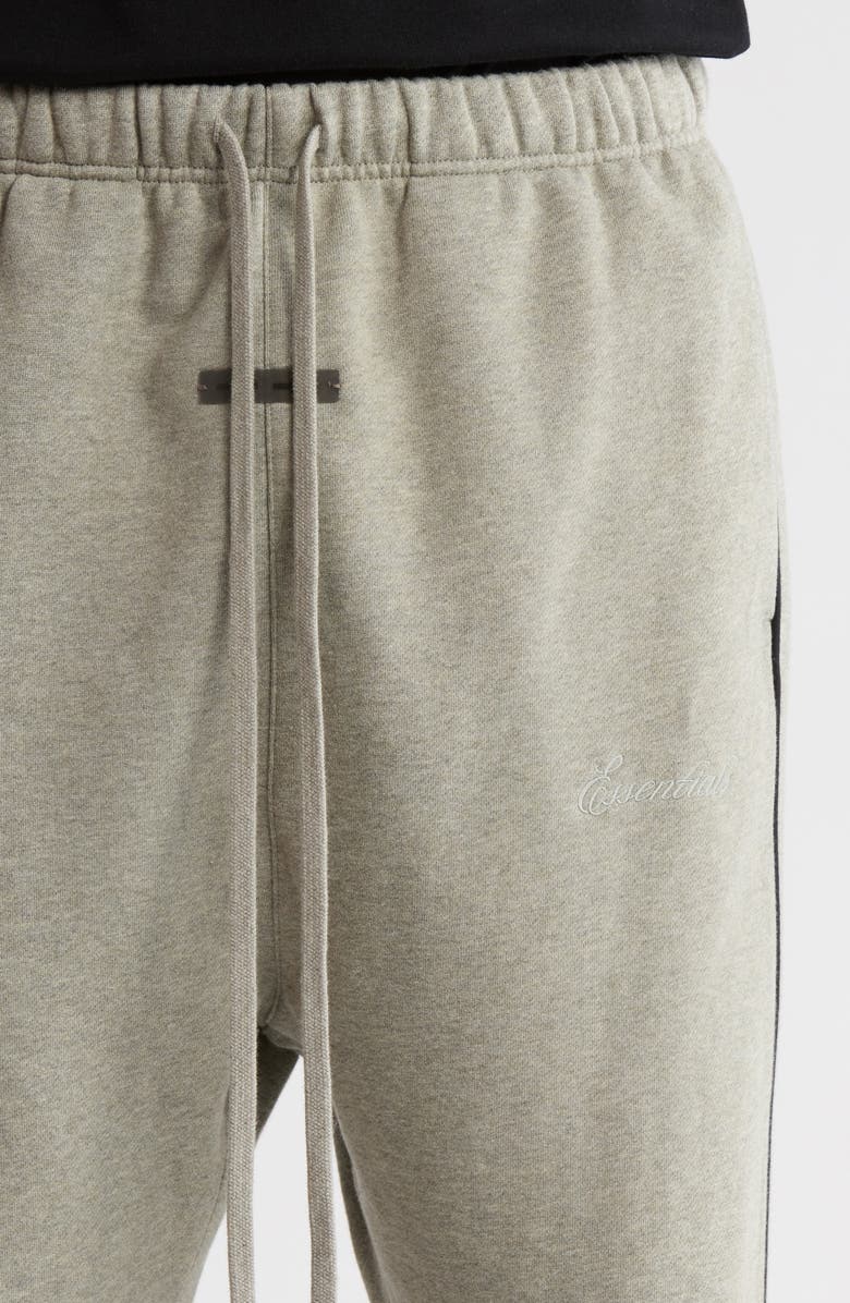 Fear of God Essentials Relaxed Fleece Sweatpants, Alternate, color, Concrete Heather/ Black