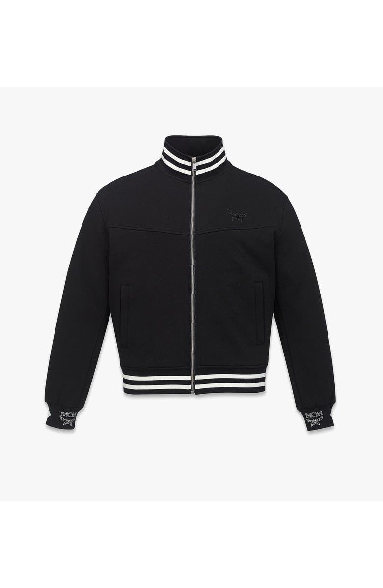 MCM Essential Logo Ponte Track Jacket, Main, color, Black