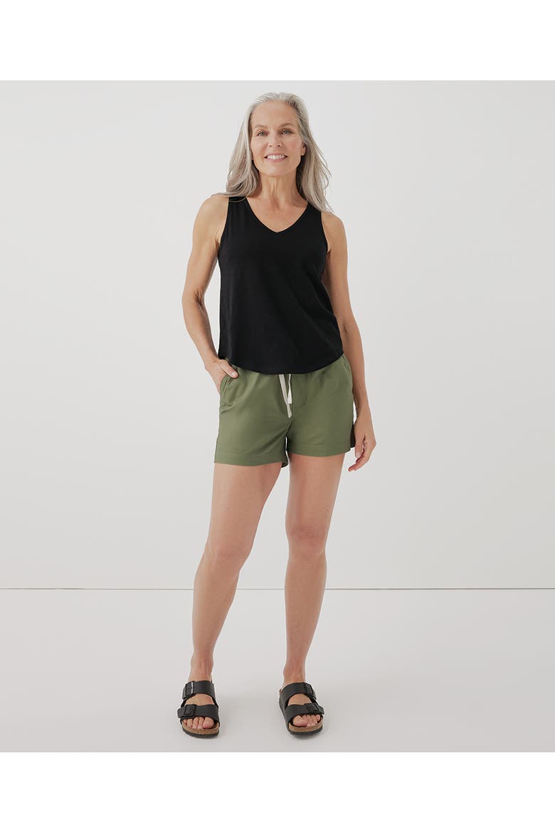 Organic Featherweight Slub Reversible Tank, Alternate, color, Black