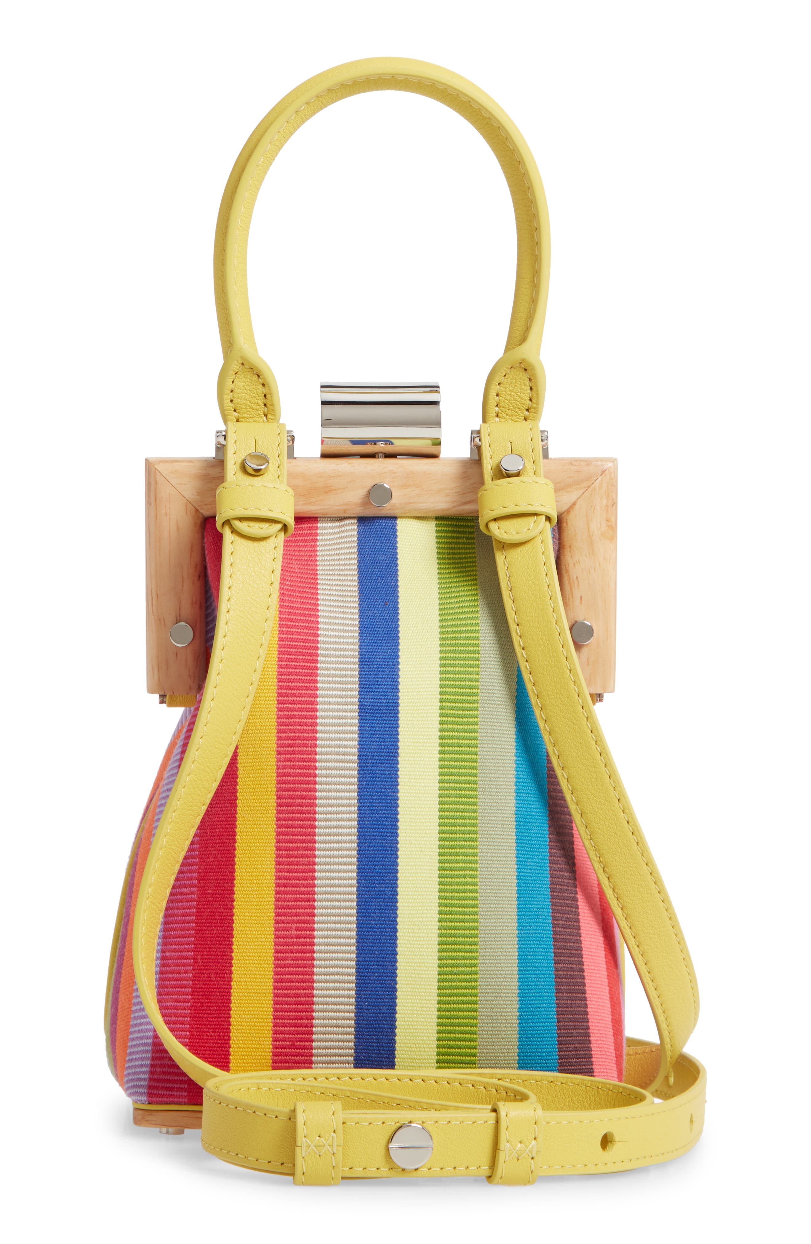 PERRIN Le Mini Leather Top Handle Bag, Alternate, color, 