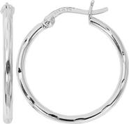 AMERICAN EXCHANGE Diamond-Cut Hoop Earrings