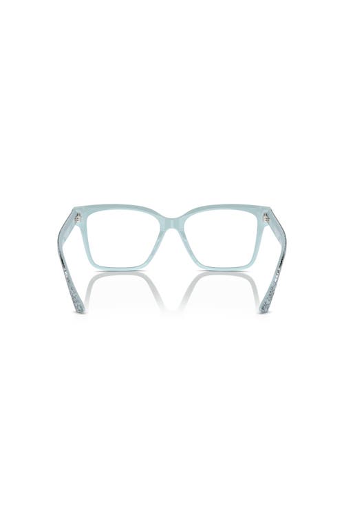 Jimmy Choo 55mm Rectangle Optical Glasses In Blue