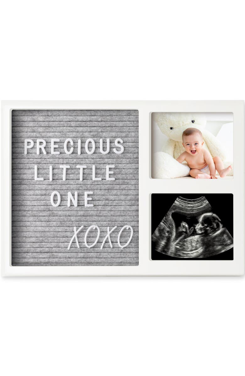 KeaBabies Heartfelt Picture Frame with Felt Letterboard, Main, color, Alpine White