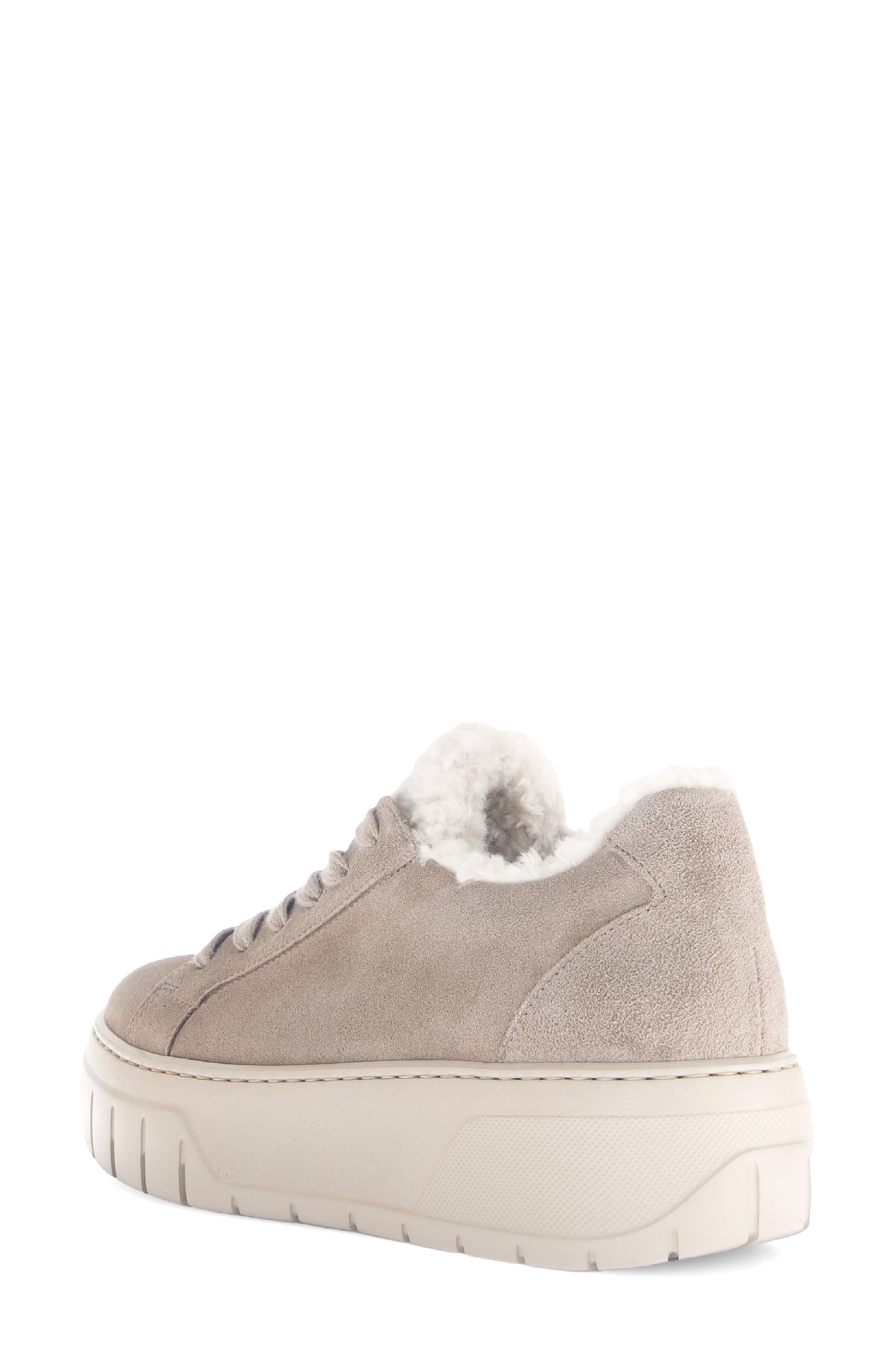 Gabor 73.221 Faux Fur Lined Platform Sneaker, Alternate, color, Silk