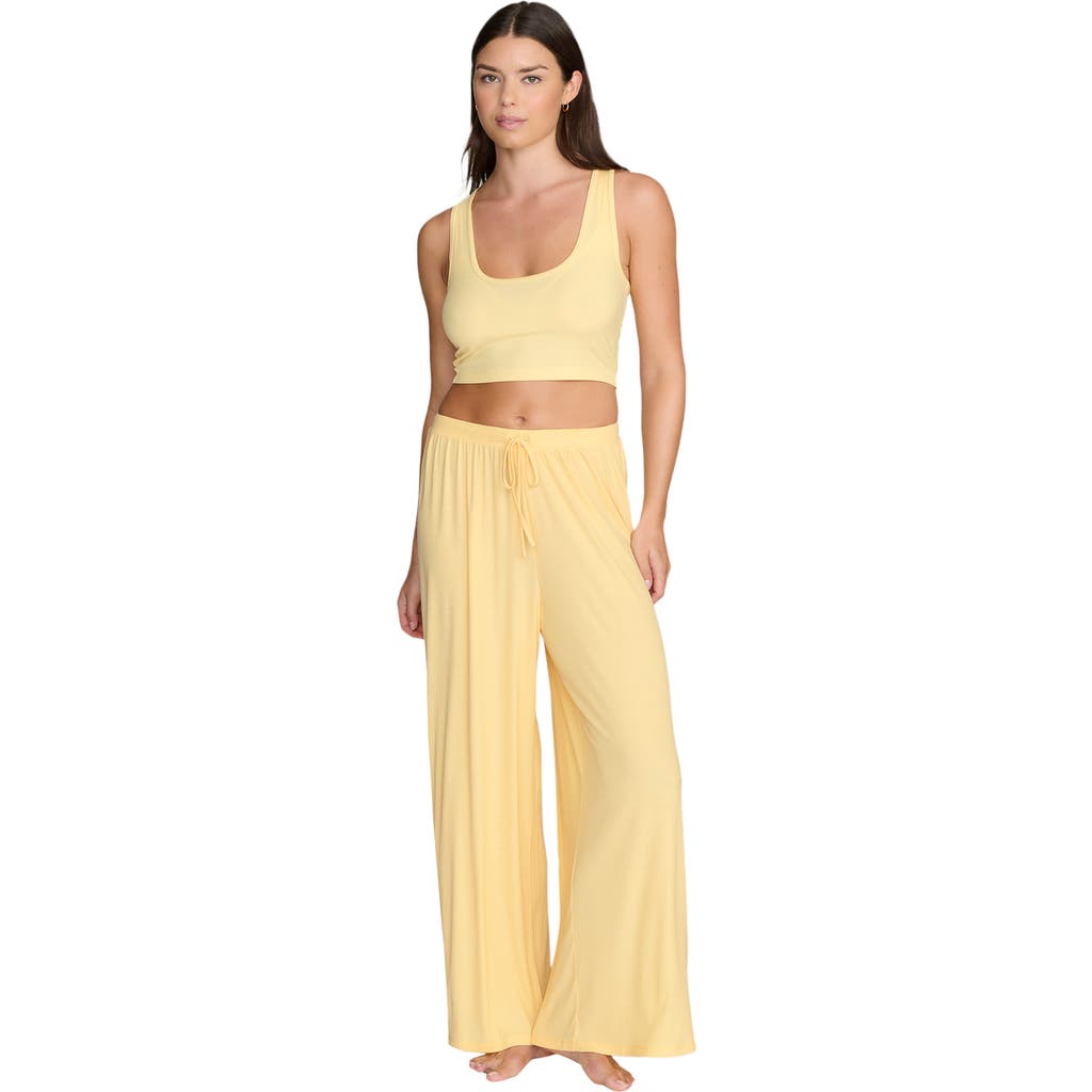 Cuup The Scoop Neck Tank In Yellow