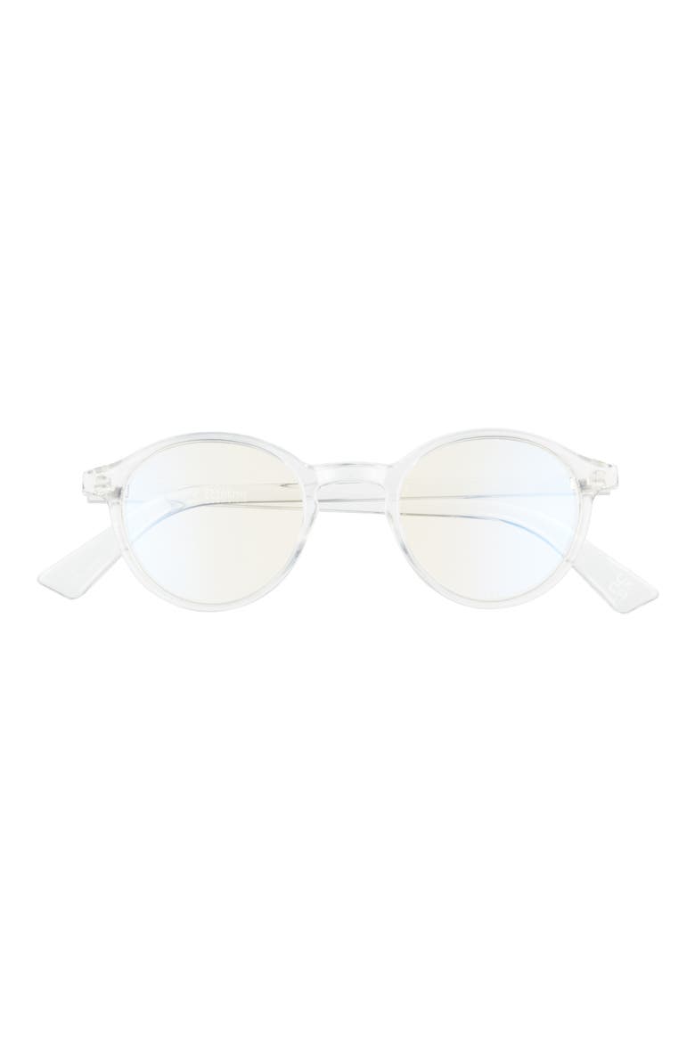 So Rando 46mm Blue Light Blocking Reading Glasses, Main, color, CLEAR