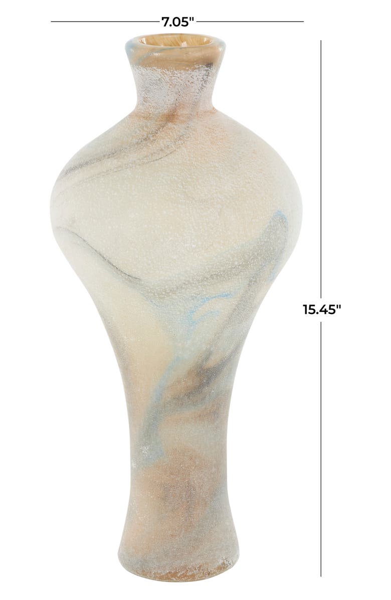 GINGER BIRCH STUDIO Marbled Glass Vase, Alternate, color,