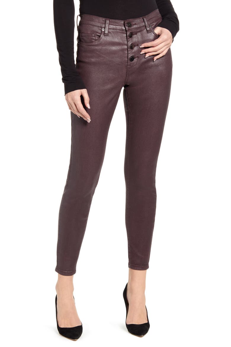 The Great Jones Coated Skinny Jeans, Main, color, AMSTERDAM