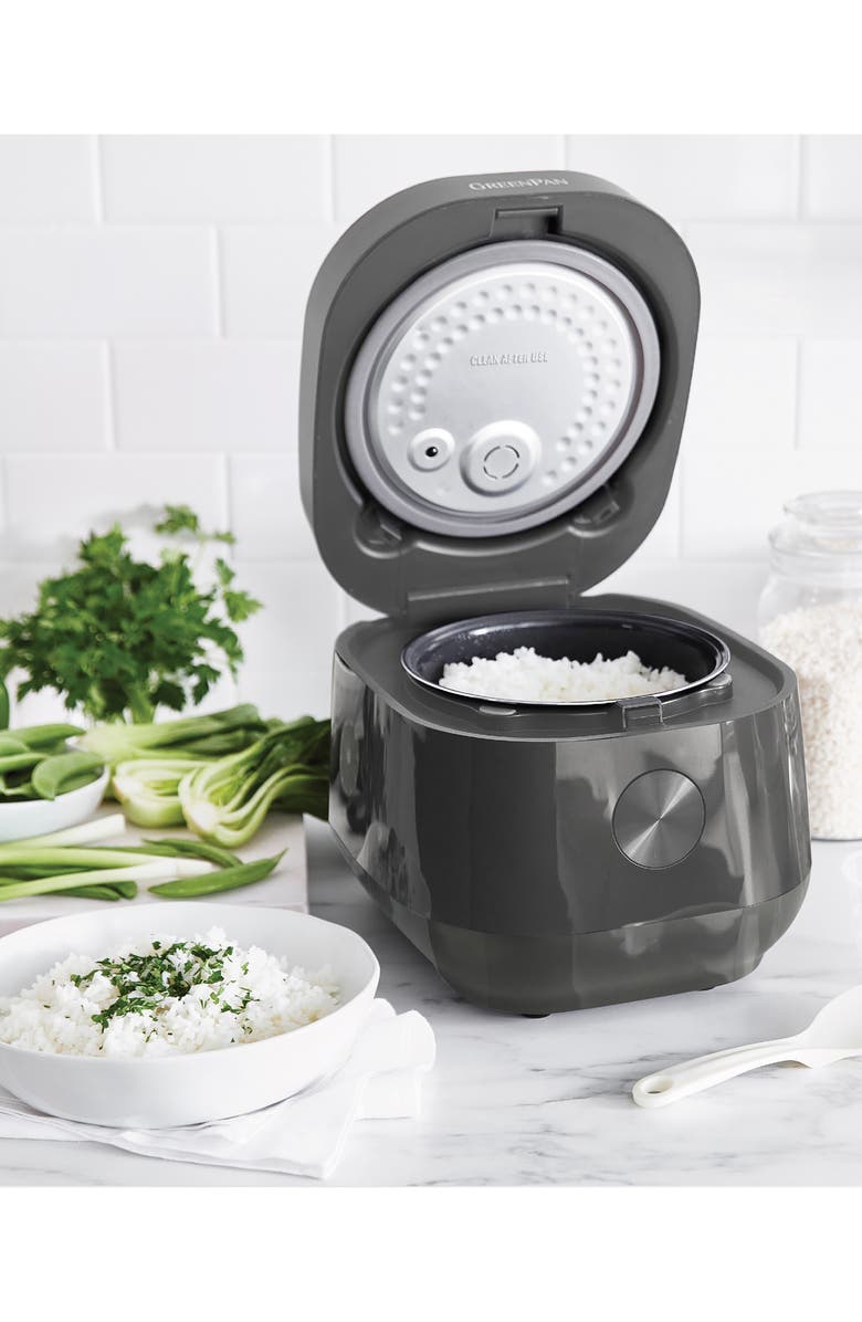 GreenPan Bistro Carb Reducing Rice Cooker, Alternate, color, Graphite