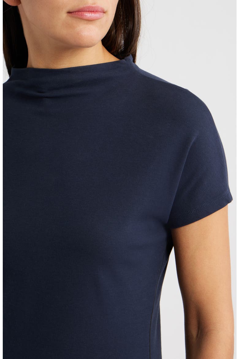 Ecreci Funnel Neck Cotton T-Shirt, Alternate, color, SKY CAPTAIN
