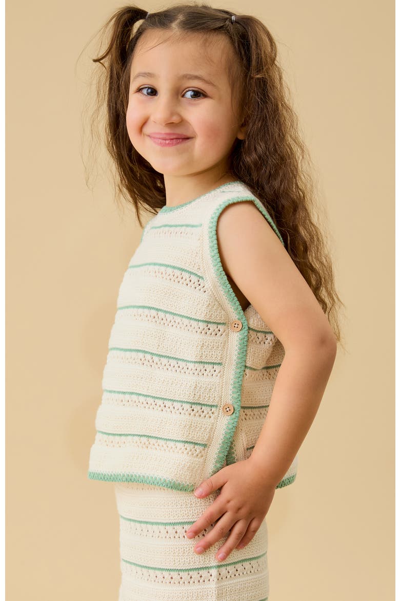 Stripe Knit Tank Top, Alternate, color, Gardenia Stripe