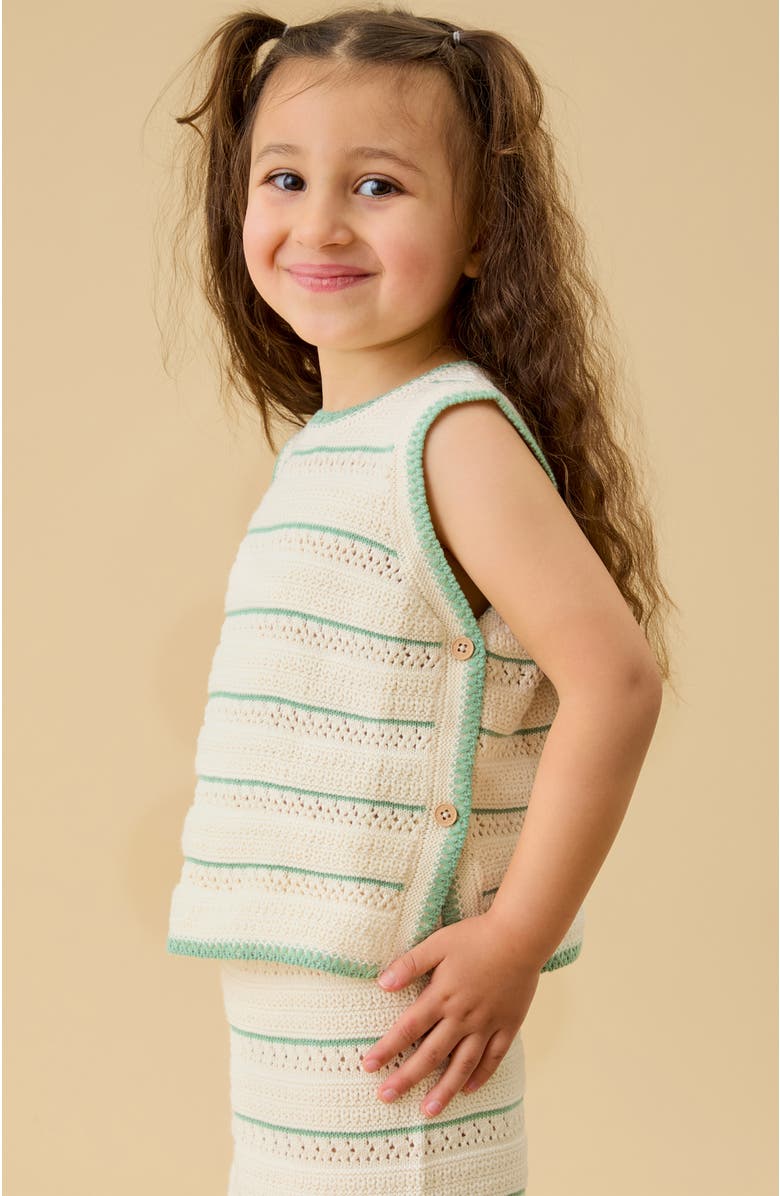 MORI Stripe Knit Tank Top, Alternate, color, Gardenia Stripe