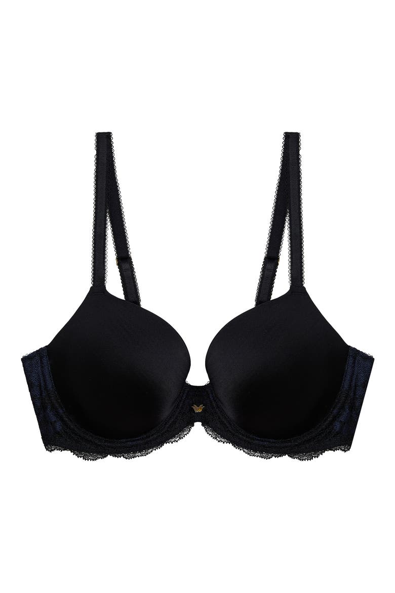 Modern Affair Underwire T-Shirt Bra, Alternate, color, NIGHT SKY/ BLACK