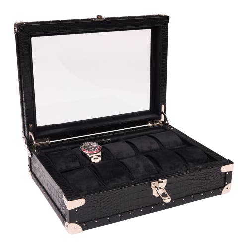 Rapport London Brompton Optic Ten Watch Box In Black