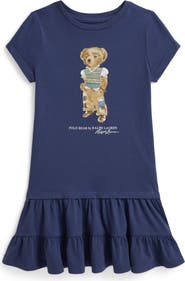 Polo Ralph Lauren Kids' Polo Bear Cotton Jersey Dress