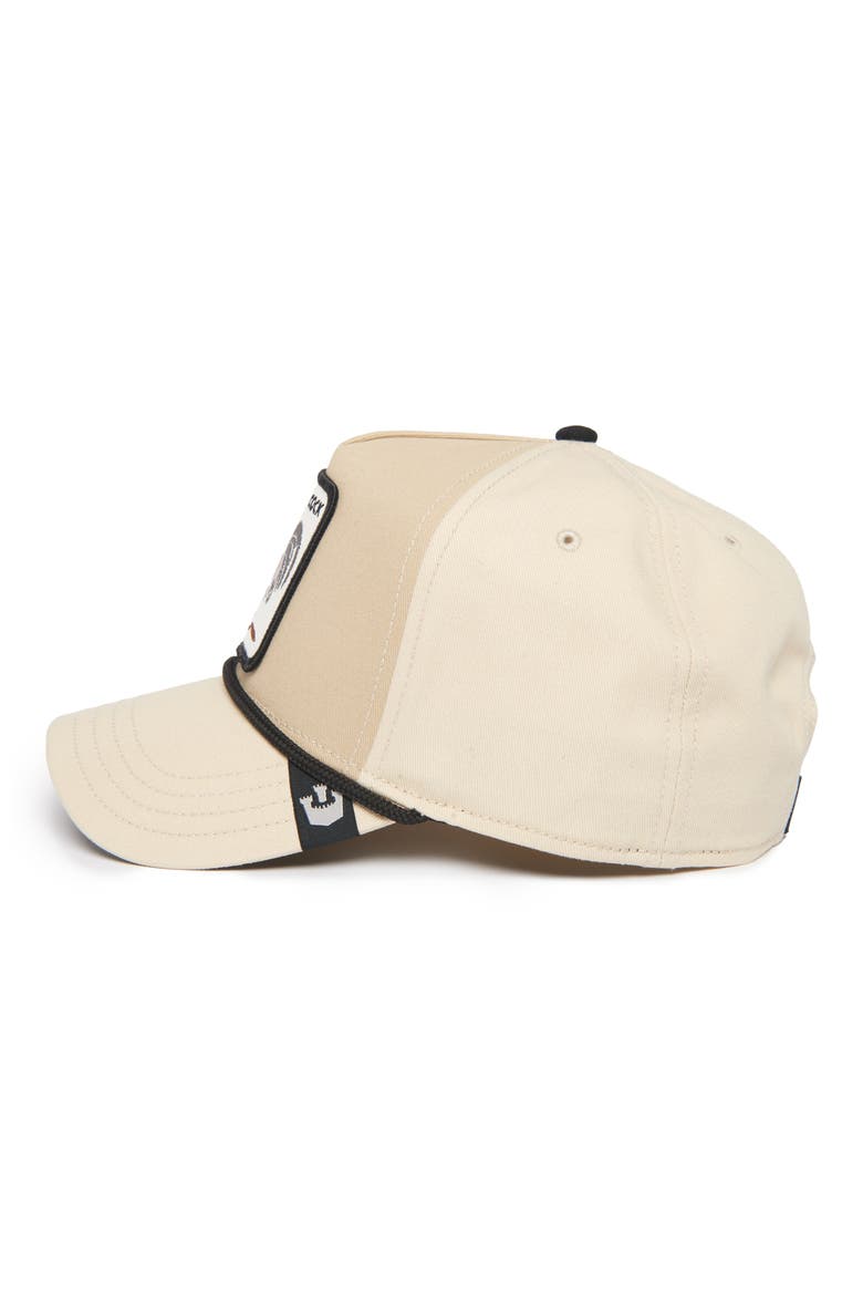 Rooster 100 Patch Snapback Hat, Alternate, color, CREME