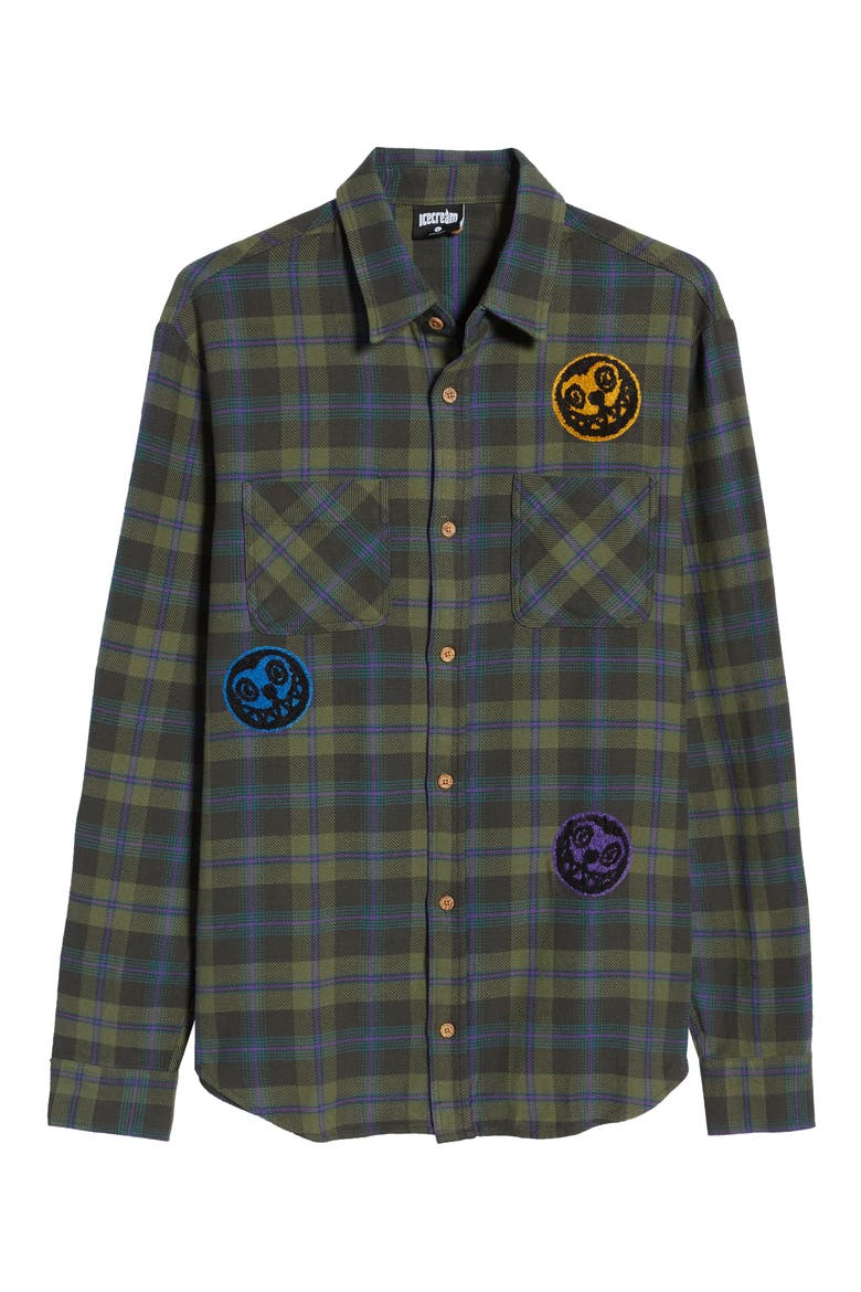 Men's Eric Plaid Button-Up Shirt, Alternate, color, PLAID