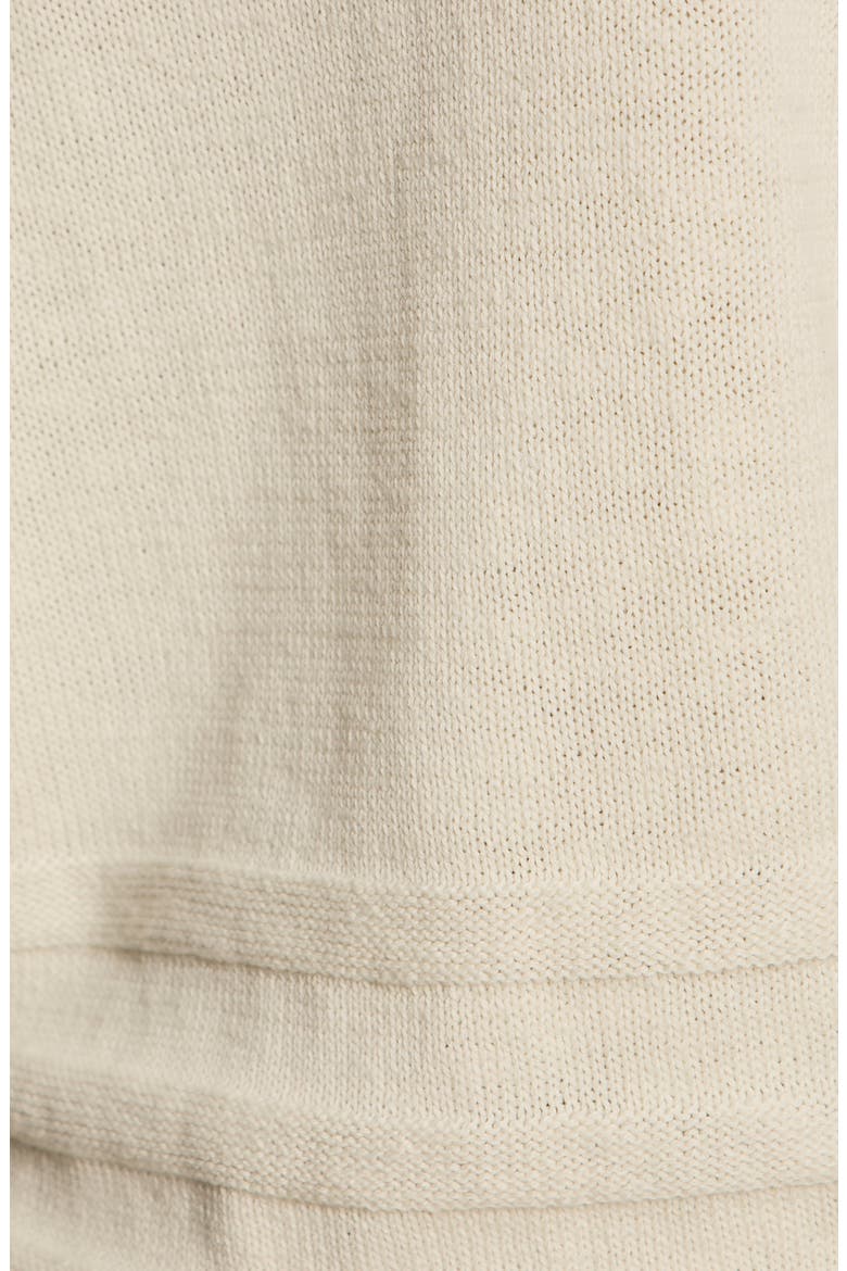V-Neck Cotton Sweater, Alternate, color, CHALK WHITE
