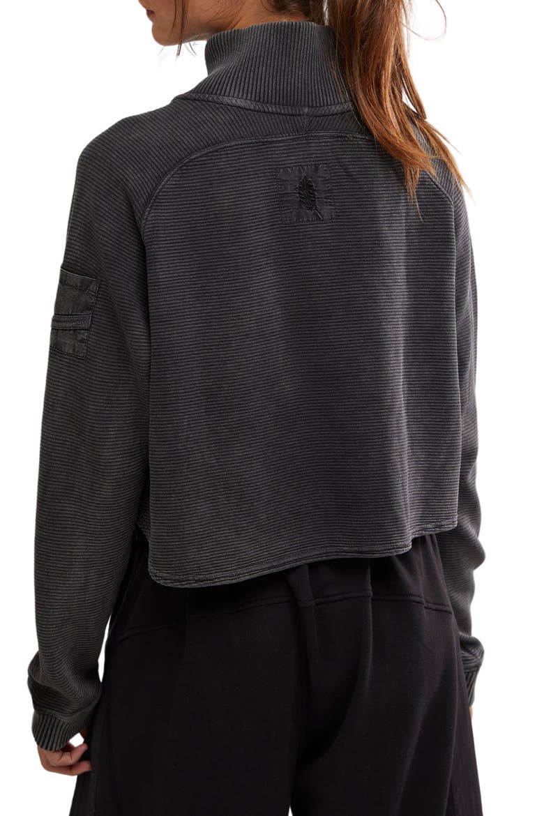 FP Movement So Fly Cotton Henley Top, Alternate, color, BLACK