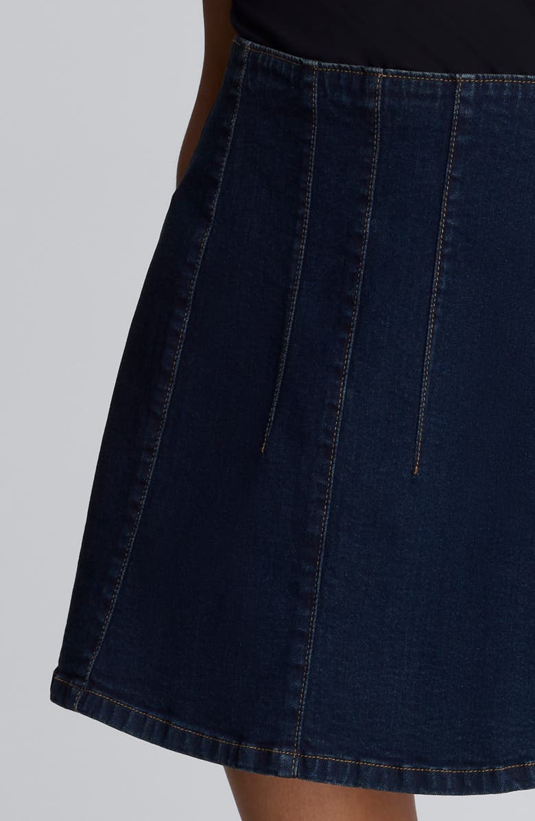 Kenneth Cole A-Line Denim Miniskirt, Alternate, color, 