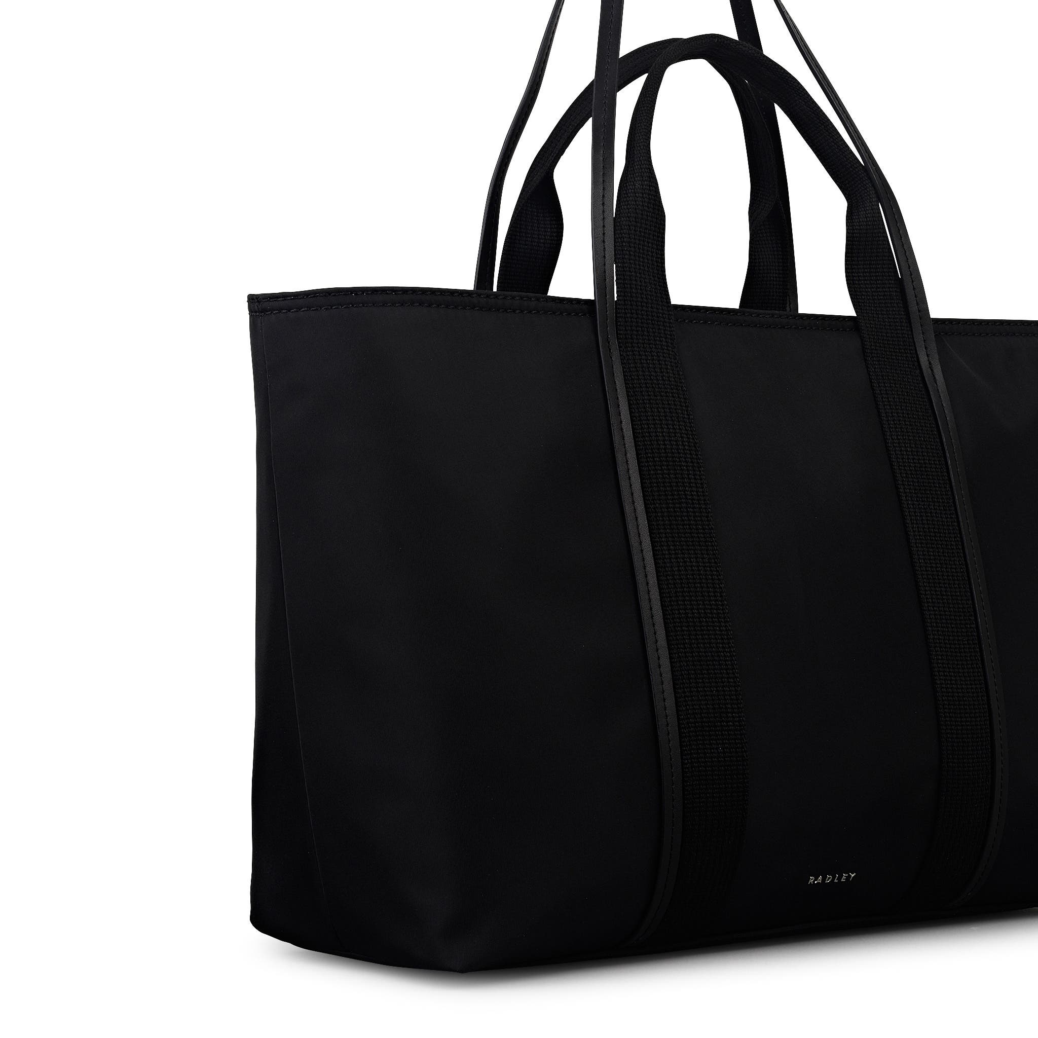 Radley Halley Row Large Ziptop Tote Bag, Alternate, color, Black