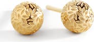 Mint & Lily Textured Gold Ball Studs Earrings