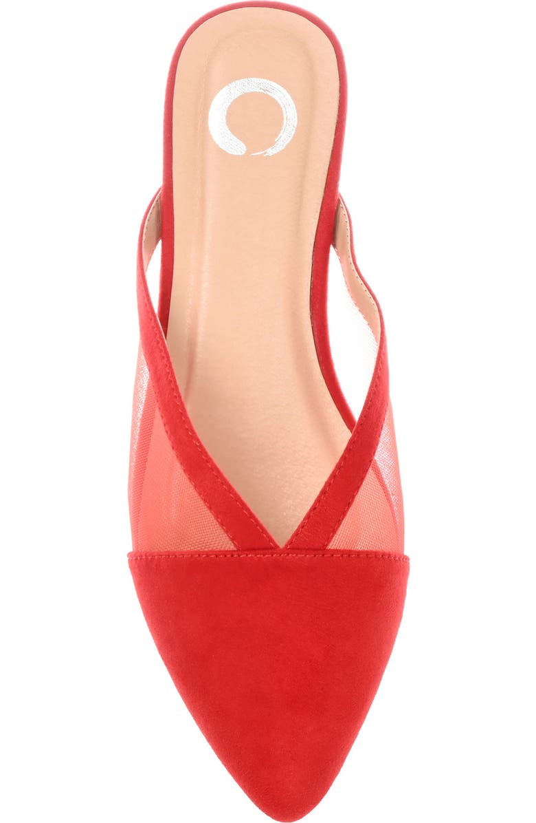 Journee Collection Reeo Mule, Alternate, color, Red