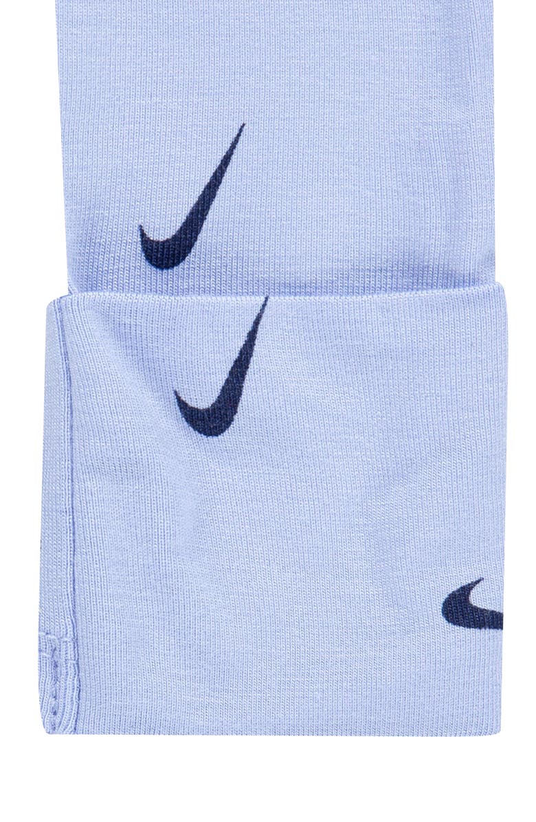 Nike Essential 2-Pack Zip Footies, Alternate, color, Midnight Navy