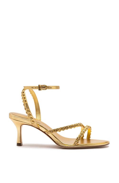 Larroude Larroudé Milanina Mini Sandal In Gold
