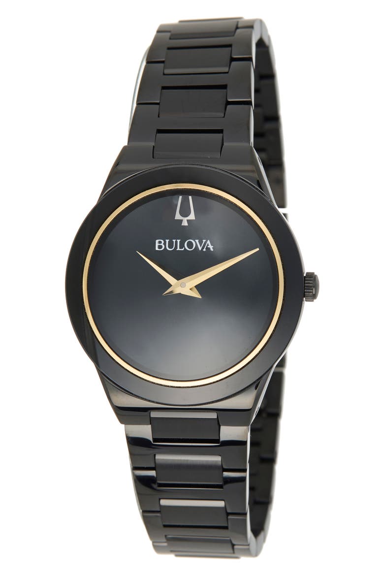 Modern Bracelet Watch, 32mm, Main, color, BLACK