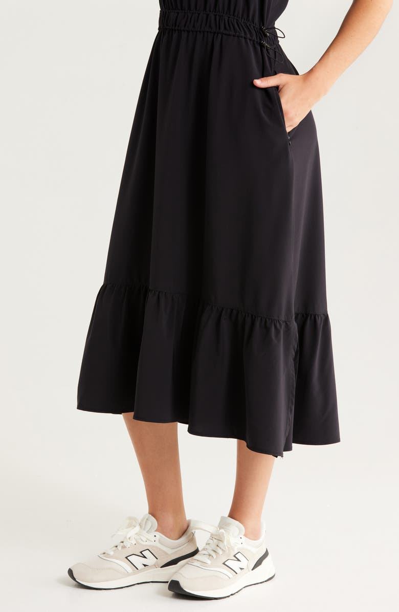 Zella Day Out Sleeveless Dress, Alternate, color, Black