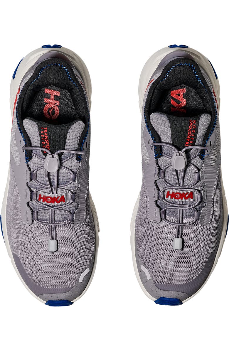 HOKA Kids' Transport Freedom Hiking Sneaker, Alternate, color, Foggy Grey / Frost