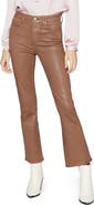 PAIGE Claudine Coated High Waist Ankle Flare Jeans