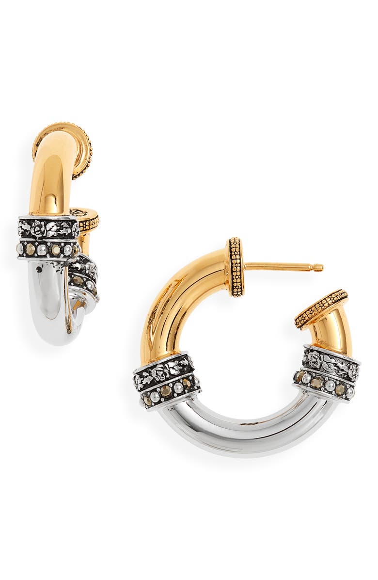 McQueen Alexander McQueen Small Hoop Earrings, Main, color, 