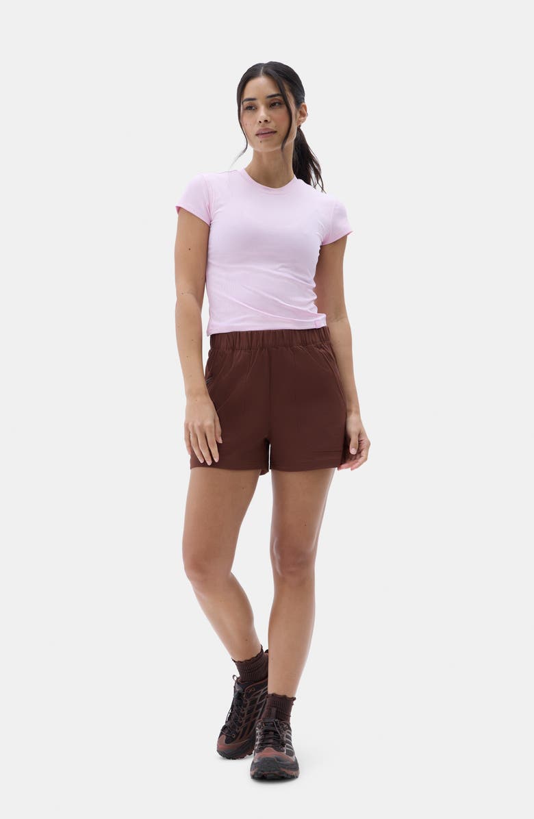 Halfdays Bastille Trail Shorts, Alternate, color, Brunette