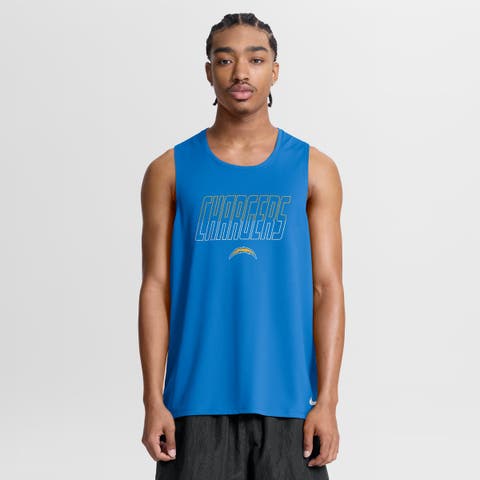 Men's Nike Powder Blue Los Angeles Chargers Kickoff Miler Dri-FIT Tank​ Top
