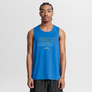 Nike Men's Nike Powder Blue Los Angeles Chargers Kickoff Miler Dri-FIT Tank Top