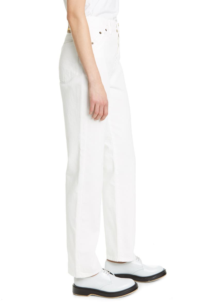 Jacquemus High Waist Straight Leg Jeans, Alternate, color,