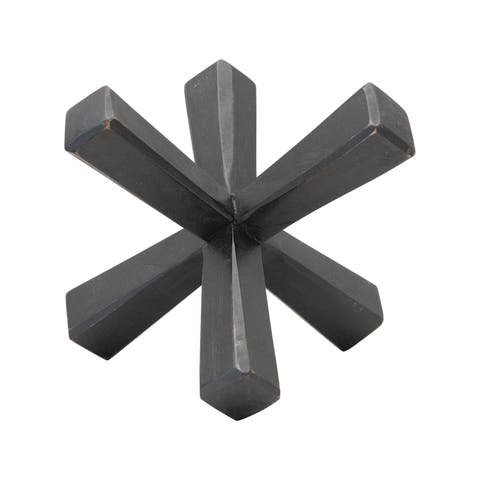 Hand-Carved Mango Wood Jack, Espresso Finish