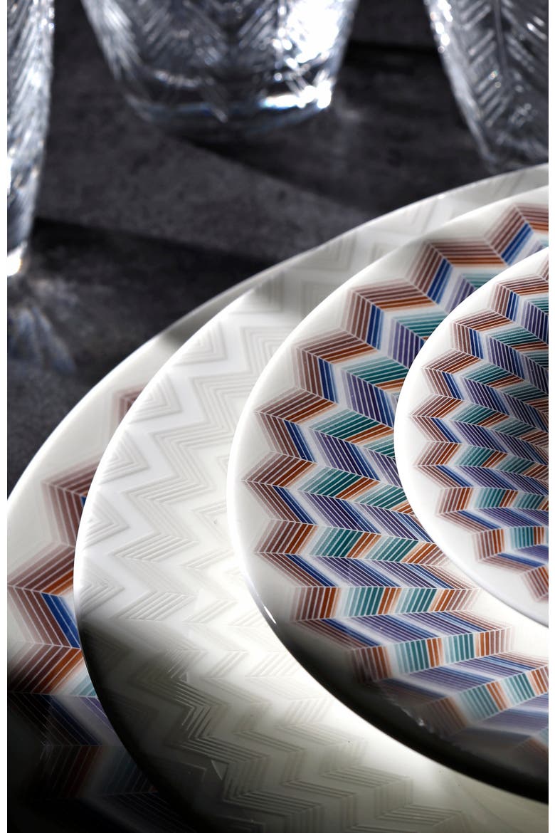 Charger Plate ZIG ZAG  Jarris 148 diam. 12.5", Alternate, color, Multicolor