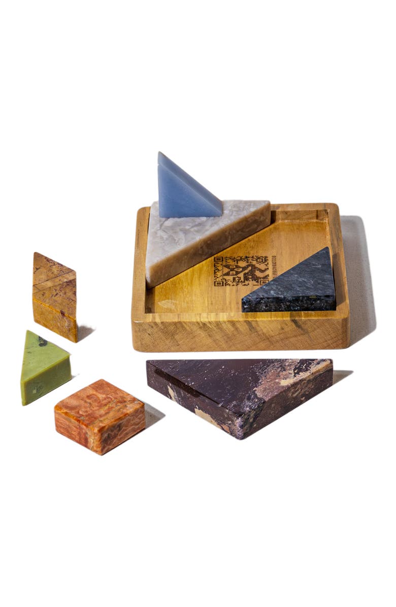 DAR PROYECTOS Tangram 3D Gemstone Puzzle, Alternate, color, Multi