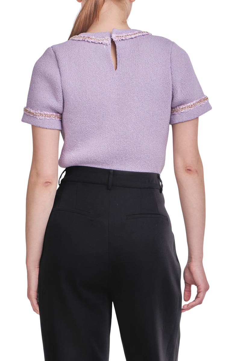 Endless Rose Chain Accent Knit Top, Alternate, color, Lilac