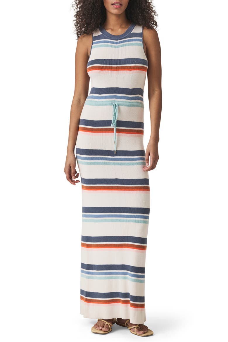 Polly Stripe Sleeveless Maxi Sweater Dress, Main, color, MOONSTONE MULTI STRIPE