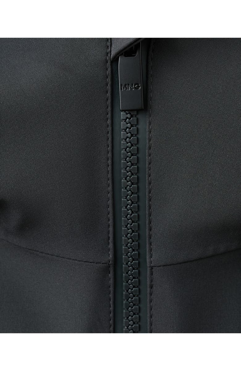 MANGO Hooded Water Repellent Parka, Alternate, color, Dark Grey